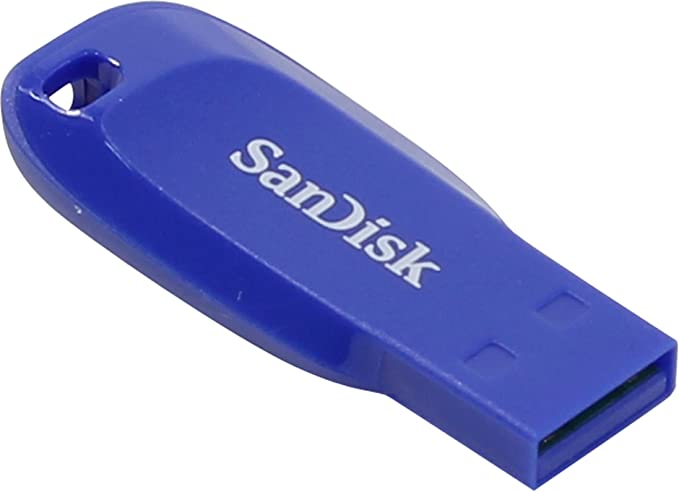 SanDisk SDCZ50C-032G-B35BE 32 GB Cruzer Blade USB 2.0 Flash Drive - Electric Blue