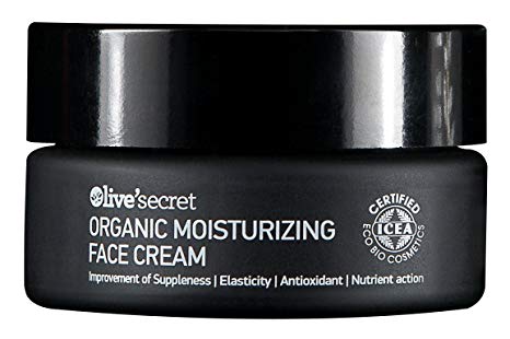 Olive'secret Organic Moisturizing Face Cream with Olive Oil and Cretan Mountain Tea, Contains Antioxidants Properties With Deep Skin Hydration With Panthenol & Hyaluronic acid. For all skin types