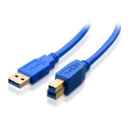 Cable Matters SuperSpeed USB 30 Type A to B Cable in Blue 15 Feet