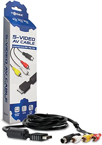 Tomee S-Video AV Cable for PS3/ PS2/ PS1