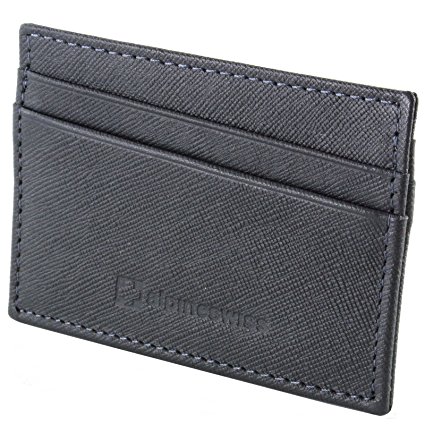 Alpine Swiss Front Pocket Wallet Minimalist Super Thin 5 Card Wallet Genuine Leather