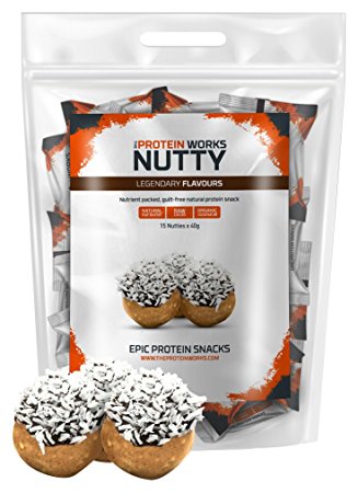 THE PROTEIN WORKS Protein Nutties - Cashew Coconut, Pack of 15