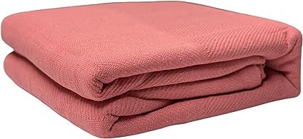 2PO Twin/Full Size 100% Cotton Thermal Blanket (Raspberry)