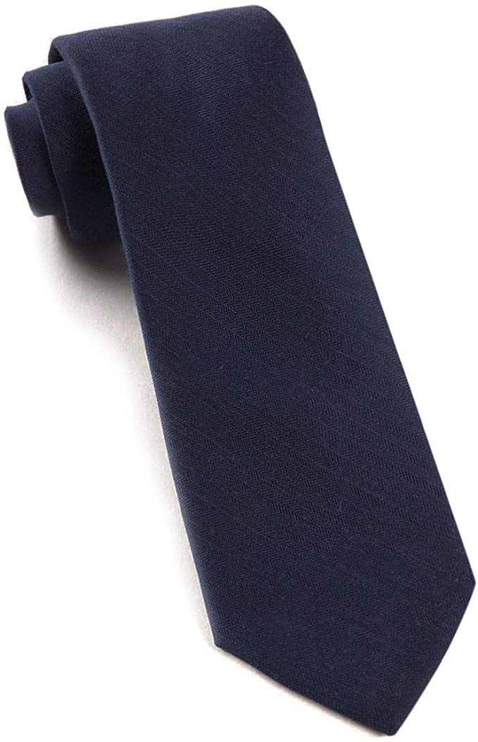 Astute Solid Wool Blend Skinny Tie