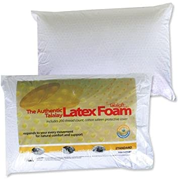 Talaloft Authentic Talalay Latex Foam Firm Support Pillow