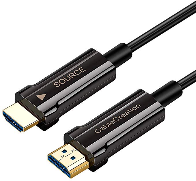 CableCreation Fiber Optic HDMI 2.1V Cable,HDMI A Male to HDMI A Male High Speed 48Gbps,Support 8k/60hz,4K/120Hz,eARC,HDR,3D for Laptop,Blu-ray Player,PS4,Xbox,HDTV,Projector 5m