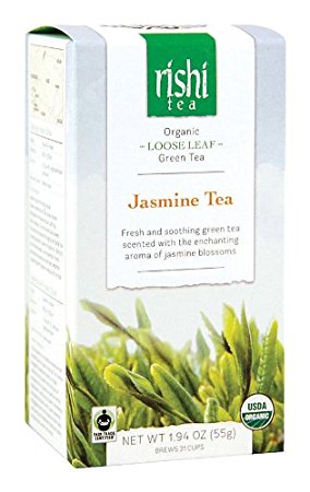 Rishi Tea - Organic Jasmine Green Tea, 2.64 oz loose leaf tea