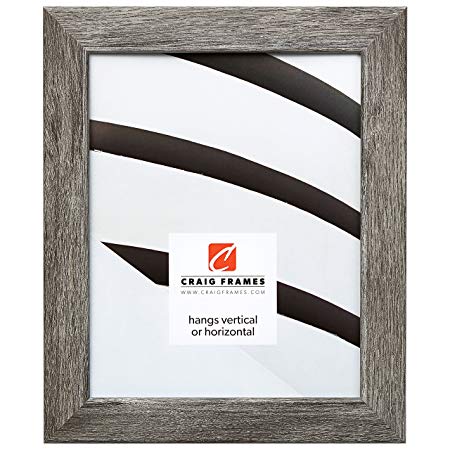Craig Frames 26030 8 by 10-Inch Picture Frame, Smooth Grain Finish, 1.26-Inch Wide, Gray Barnwood