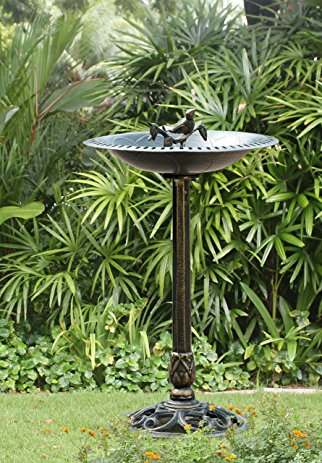 Sunjoy Garden Accent Decor Cast Birdbath