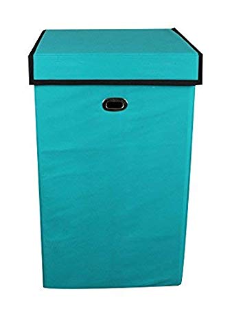 JMD Foldable Non-Woven Laundry Bag (14x14x24inches, Green)