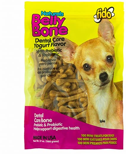 Fido Belly Dog Bone, Digestion Aid w/Prebiotic & Probiotic Enzymes for Dogs