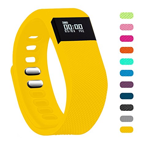 Teslasz Fitness Tracker, Bluetooth 4.0 Sleep Monitor Calorie Counter Pedometer Sport Activity Tracker for Android and IOS Smart Phone