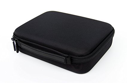 SHBC Portable Pocket Pistol Case with rubber handel,compact size and Foam Interior - Shockproof and water resistent - Fits most Glock, Smith and Wesson (S&W), Ruger, Colt,etc.