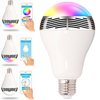 Skyzonal® BL-05 BL05 Smart Bluetooth LED Light Bulb Lamp 7 colors with Speaker For Iphone 5S 6 6plus, iPad, Android Phone and Tablet