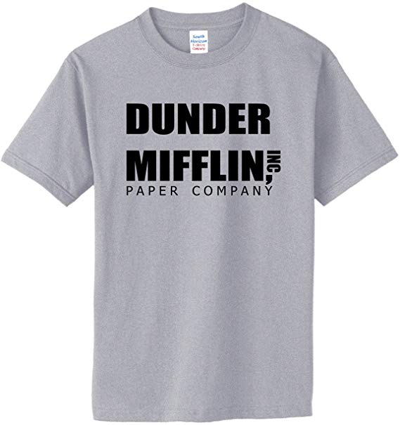 DUNDER MIFFLIN PAPER COMPANY on Adult & Youth Cotton T-Shirt (in 26 colors)