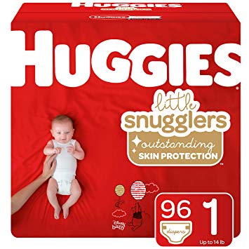 Huggies Little Snugglers Baby Diapers, Size 1, 96 Count (Packaging May Vary)