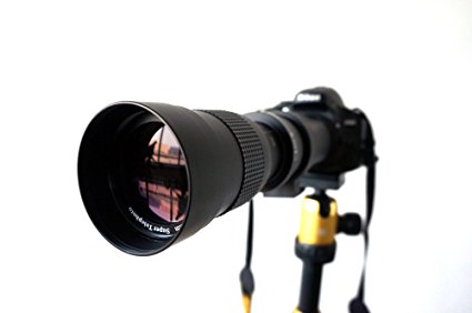 Lightdow 420-800mm F/8.3-16 Super Telephoto Manual Zoom Lens   T-Mount for Nikon DSLR