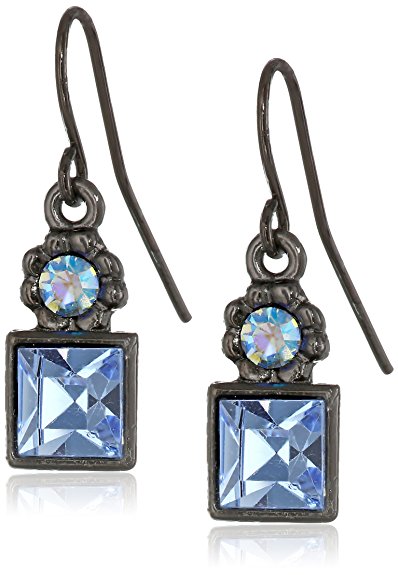1928 Jewelry Colored Square Drop Earrings