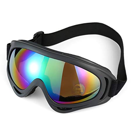 SPOSUNE Multi-purpose Sports Goggles Ski Goggles Adjustable Size Outdoor Sports Safety Glasses