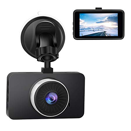 CHICOM 2.7' Screen Car DVR FHD 1080P Dash Camera with Night Vision,Loop Recording,G-Sensor