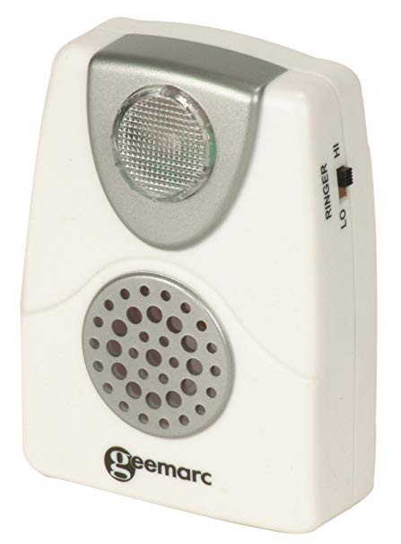 Geemarc CL11 Telephone Ringer Amplifier with EXTRA BRIGHT LED - White- UK Version