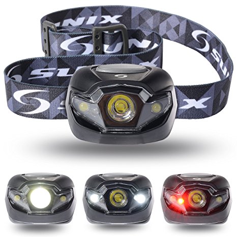 Ultra-Bright High Power CREE LED Headlamp Flashlight Torch with 2000mAh Lithium Rechargeable Battery--- 297% Longer Battery Life! - Fully Water Resistant - Adjustable Design - White, Red, and Strobe Light Ideal for Biking, Camping, Climbing, Hiking