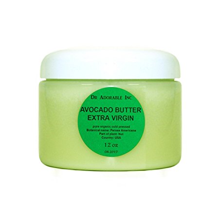 12 Oz Avocado Butter Extra Virgin Unrefined By Dr.Adorable Pure Raw