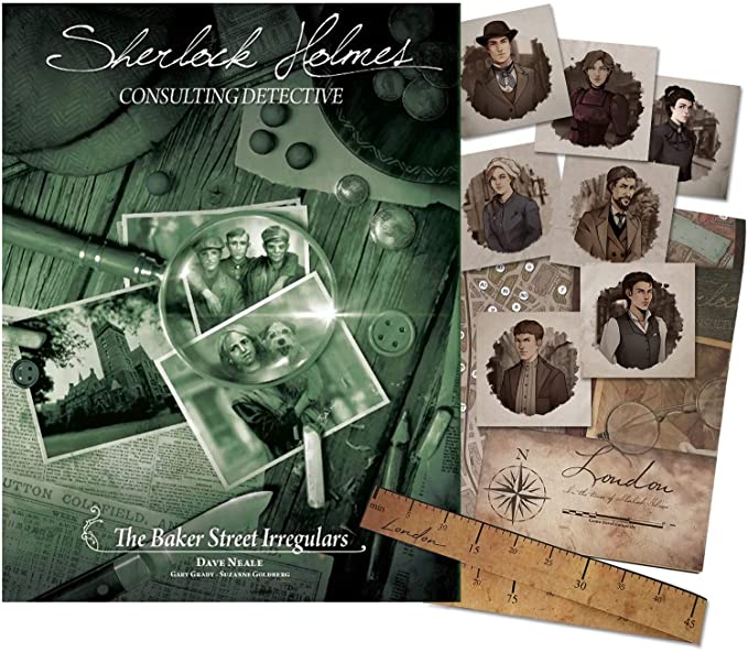 Sherlock Holmes Consulting Detective: The Baker Street Irregulars - Includes Character Portraits and Travel Time Map Ruler