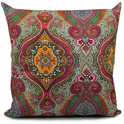 Benfan® Throw Pillow Covers with Decorative Pillowcase for Sofa Flower Canvas Cushions Cases Decorative Pillow Covers 20x20