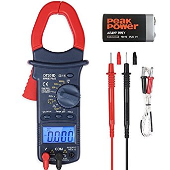 AstroAI Digital Clamp Meter, TRMS 6000 Counts Multimeter Volt Meter with Manual and Auto Ranging; Measures Voltage Tester, Current, Resistance, Continuity, Frequency; Tests Diodes, Temperature