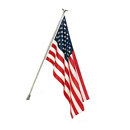 Annin Flagmakers 11451 Homeowners 3 ft. X 5 ft. Polycotton U.S. Flag Set