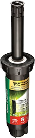 Rain Bird 1804HEVNPR Pressure Regulated "Max Efficiency" Professional Pop-Up Sprinkler, Adjustable 0° - 360° Pattern, 12'-15' Spray Distance, 4" Pop-up Height