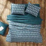 Priya Aegean Blue Twin Quilt Set