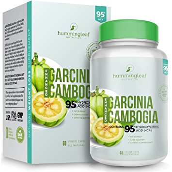 ALL NEW FORMULA! 95% HCA Garcinia Cambogia Extract Pure for Weight Loss As Seen on TV - With Potassium and Calcium to Aid Absorption - All Natural Fruit Extract with No Side Effects - Ultra Premium Fat Buster Dietary Supplement and Appetite Suppressant - No Fillers or Binders, No Artificial Ingredients