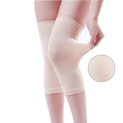 Timebus Invisible Ultra-Thin Closed-Fit Super Elastic Soft Breathable Knee Sleeve Support Brace Cuticolor
