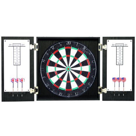 Hathaway Winchester Dartboard and Cabinet Set, Black