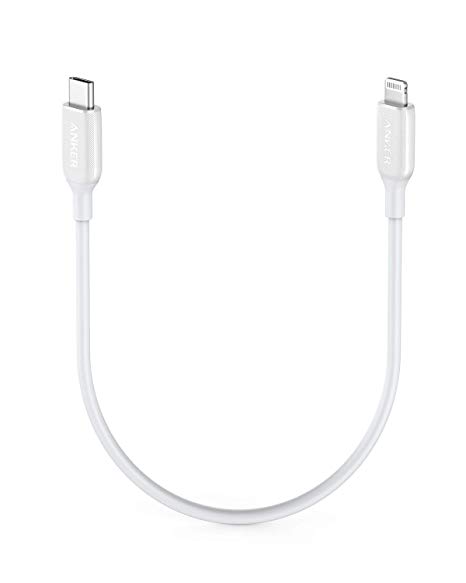 USB C to Lightning Cable (1 ft), Anker Powerline III MFi Certified Fast Charging Lightning Cable for iPhone 11/11 Pro / 11 Pro Max/X/XS/XR Max / 8 Plus/AirPods Pro, Supports Power Delivery