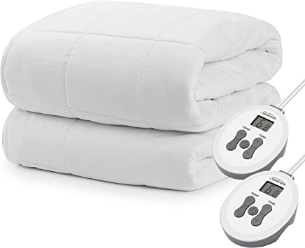 Sunbeam Restful Premium Quilted Heated Mattress Pad - King