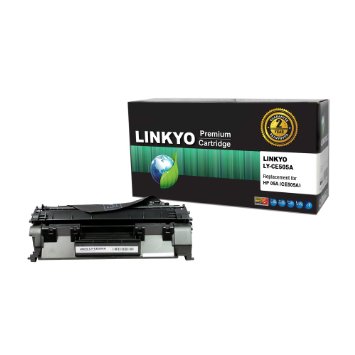 LINKYO Compatible Toner Cartridge Replacement for HP 05A CE505A Black