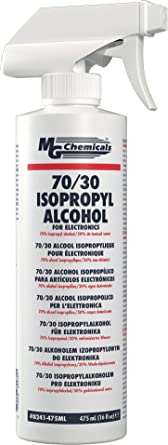 MG Chemicals 70/30 Isopropyl Alcohol for Electronics, 475mL Spray Bottle