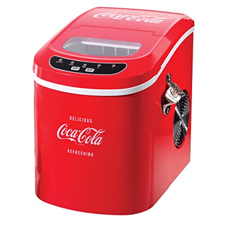 Nostalgia ICE100COKE Coca-Cola 26-Pound Automatic Ice Cube Maker