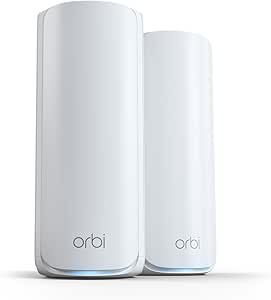 NETGEAR Orbi 770 Series Tri-band WiFi 7 Mesh System (RBE772) - Router   1 Satellite Extender - Covers up to 5,500 sq. ft., 100 Devices - 2.5 Gig Internet Port - BE11000 802.11be (up to 11Gbps)