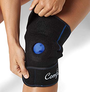 ComfiLife Knee Ice Pack with Wrap – Knee Brace – Reusable Hot & Cold Therapy Gel Pack – Adjustable Compression Support for Injuries, Knee Pain, Knee Surgery, Arthritis, Meniscus – Money Back Guarantee
