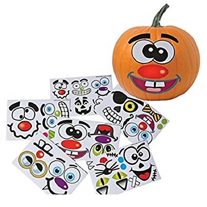 Make Your Own Jack O Lantern Halloween Sticker Set (Package of 12 Sticker Sheets)