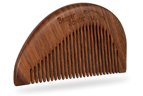 Beaver Scooter 701 Sandalwood Mustache and Beard Comb