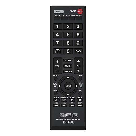 Gvirtue Universal Remote Control Compatible Replacement for Toshiba TV/ HDTV/ LCD/ LED, CT-90325 CT-90326 CT-90329 CT-8037 CT-90302 CT-90275 CT-90 CT-90366