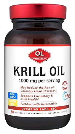 Olympian Labs Krill Oil, 60 Softgels/ 30 Servings