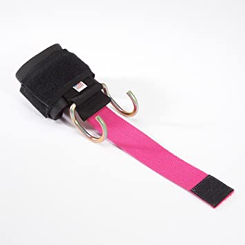 Haulin Hooks Ladies Weight Lifting Hooks - Pair - Pink