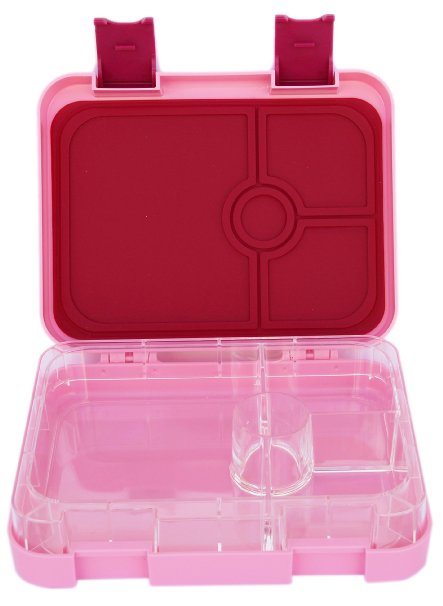 The BEST Bento Box For Kids & Adults- Unique Lunch Box With 4 Different Compartments- Keeps Food Fresh- Dishwasher & Microwave Safe- Great For School or Work- cute PINK Color- Leak Proof & BPA FREE!