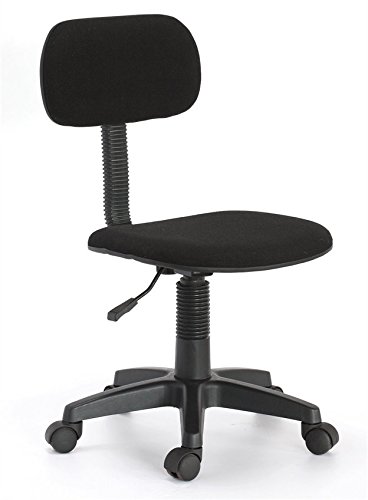 Hodedah Armless Task Chair, Black
